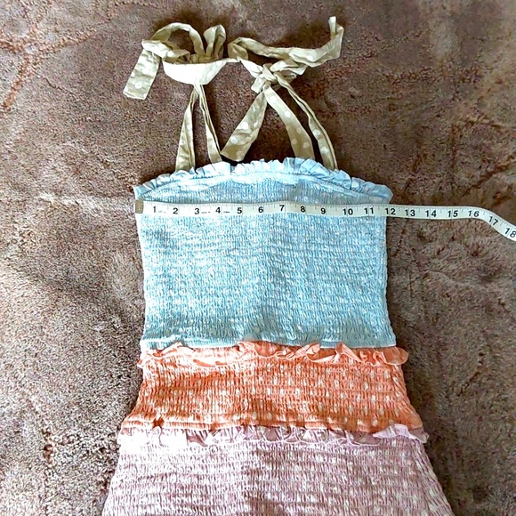 Storia smocked polka dot dress size S - Picture 5 of 9